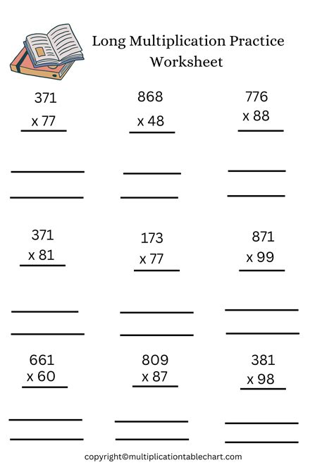 long multiplication worksheets|Multiplication Worksheets .